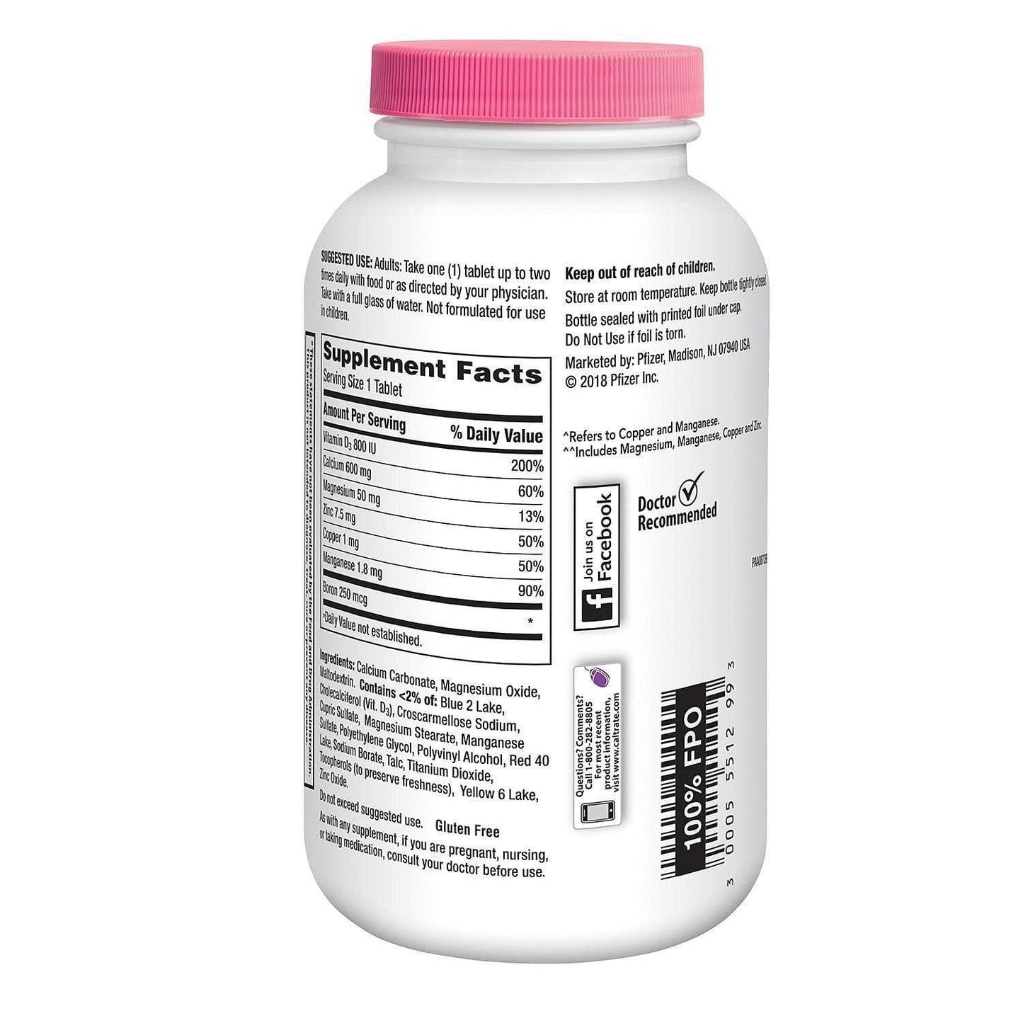 Caltrate Bone Health Advanced Calcium Supplement 600+D3 320Ct