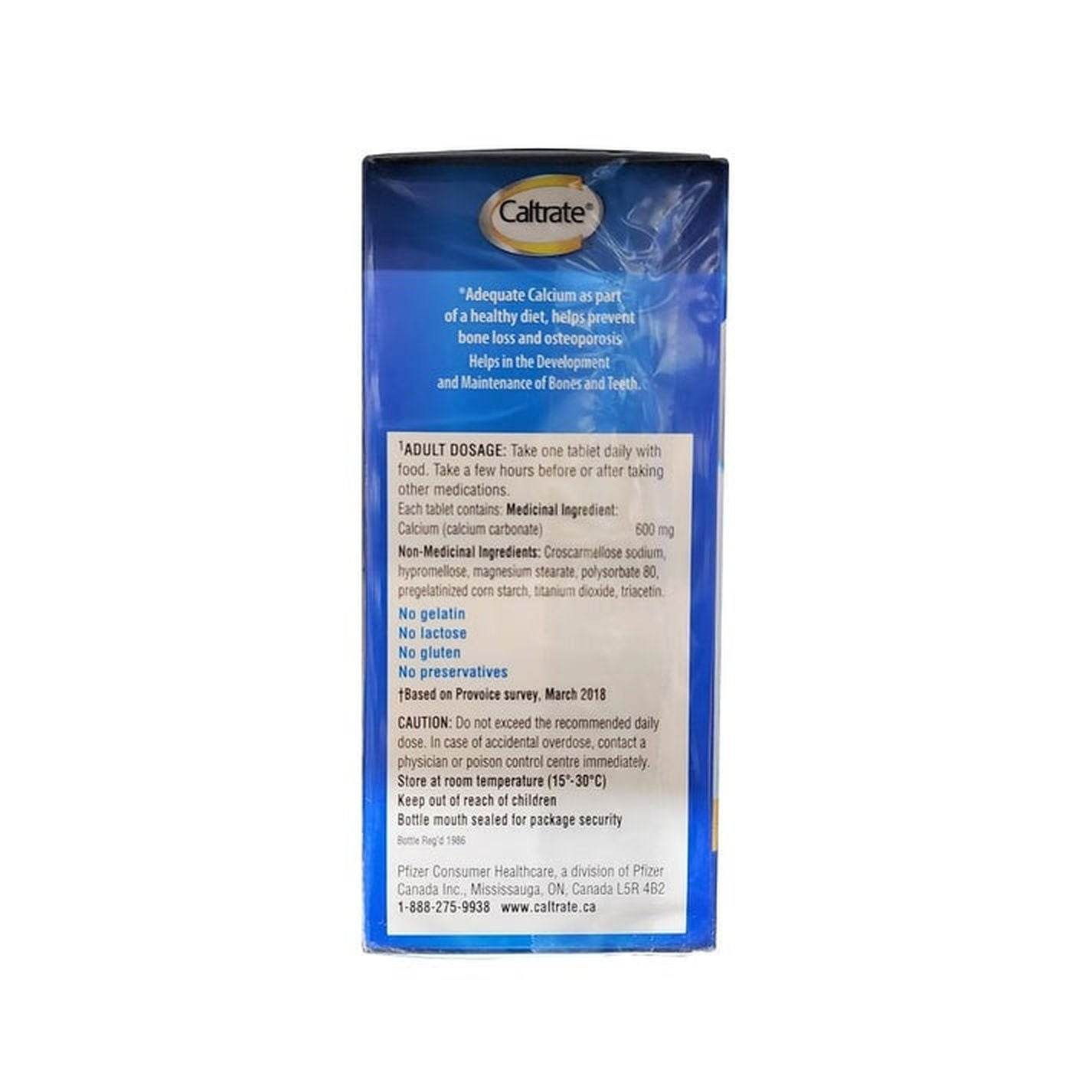 Caltrate Bone Health Supplement Calcium 60 CT
