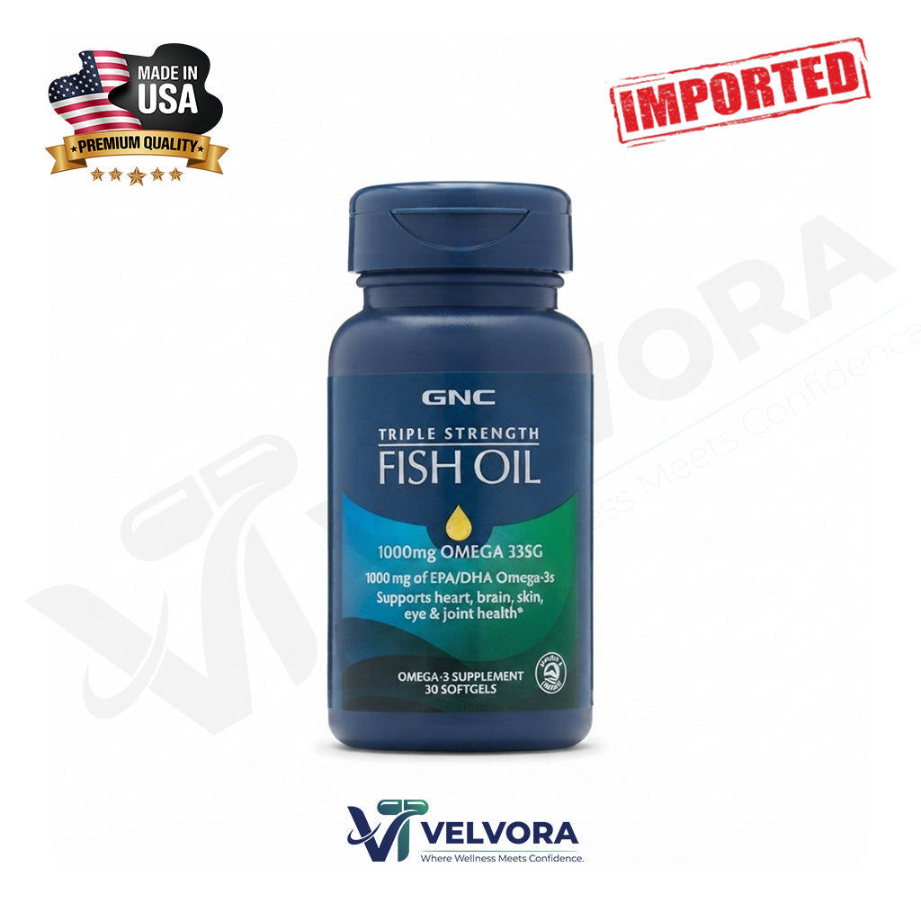 GNC TRIPLE STRENGHT FISH OIL 1000mg + OMEGA-3 30ct