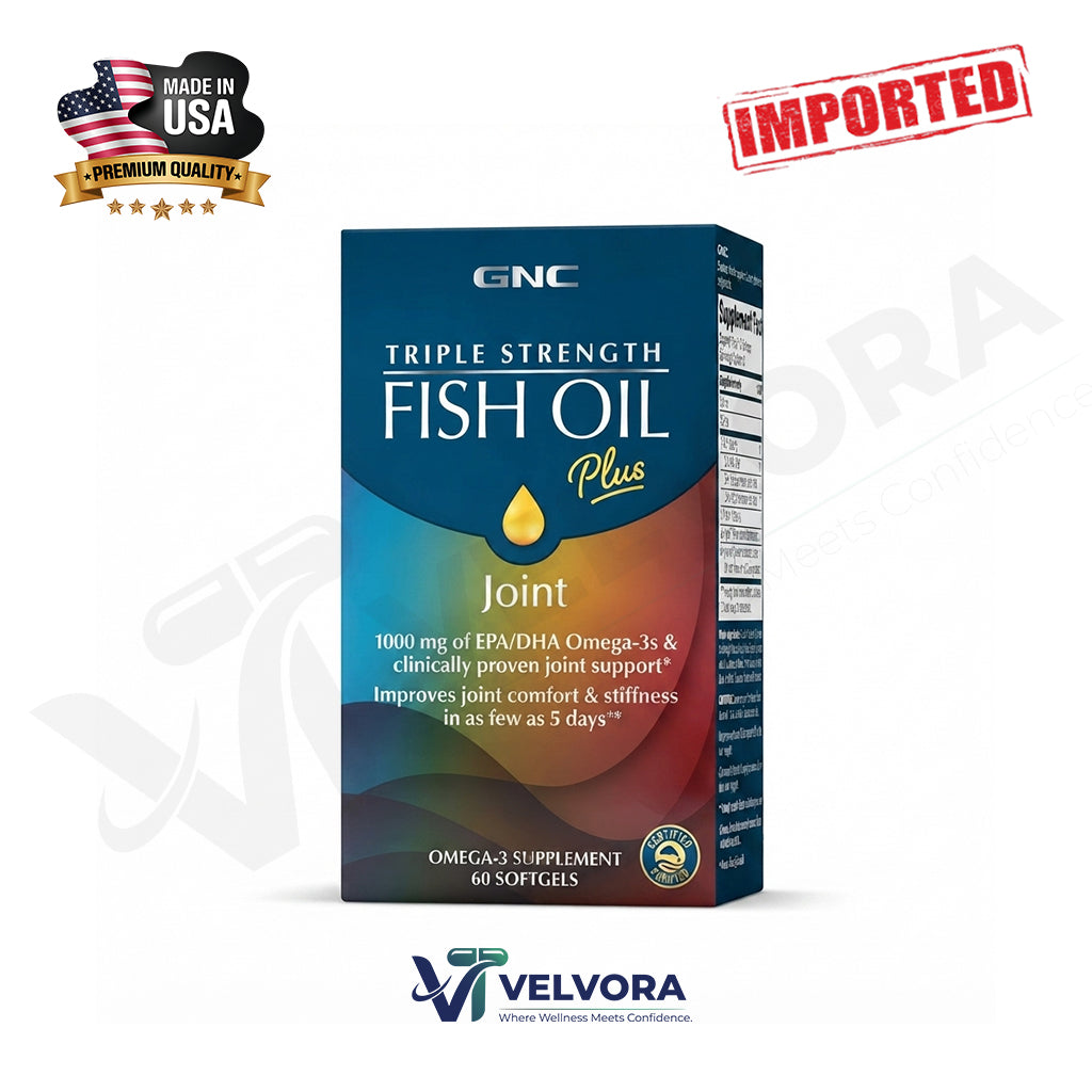 GNC Triple Strength Fish Oil Plus CoQ10 60CT