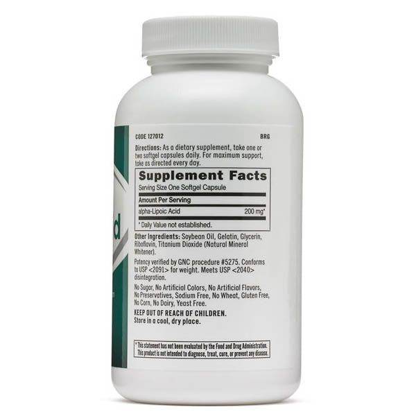 GNC Alpha Lipoic Acid 200mg
