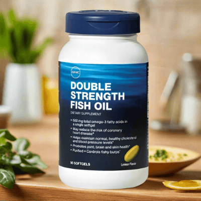 GNC Double Strength Fish Oil 90Ct