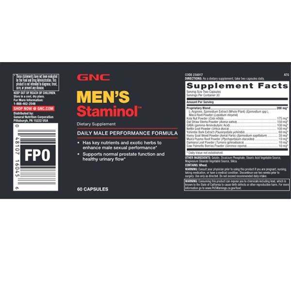 GNC Men's Staminol