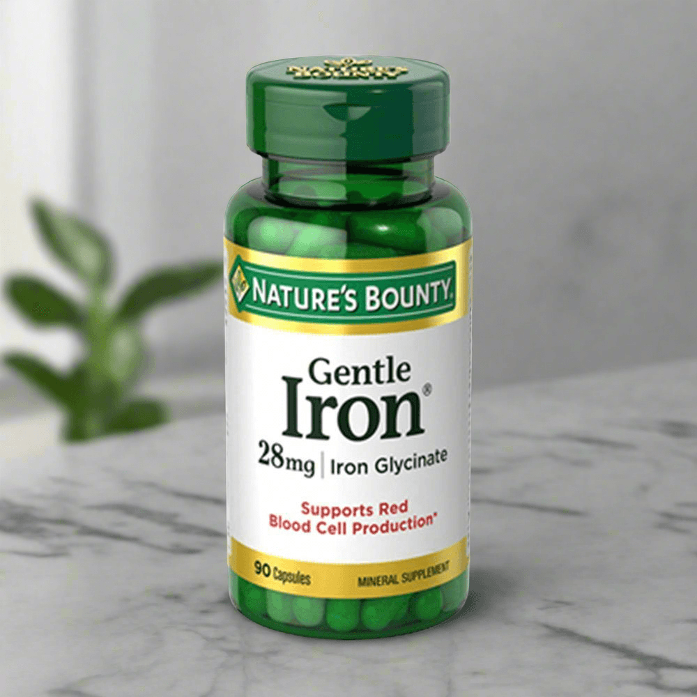 Nature's Bounty Gentle Iron 28mg 90 Capsules