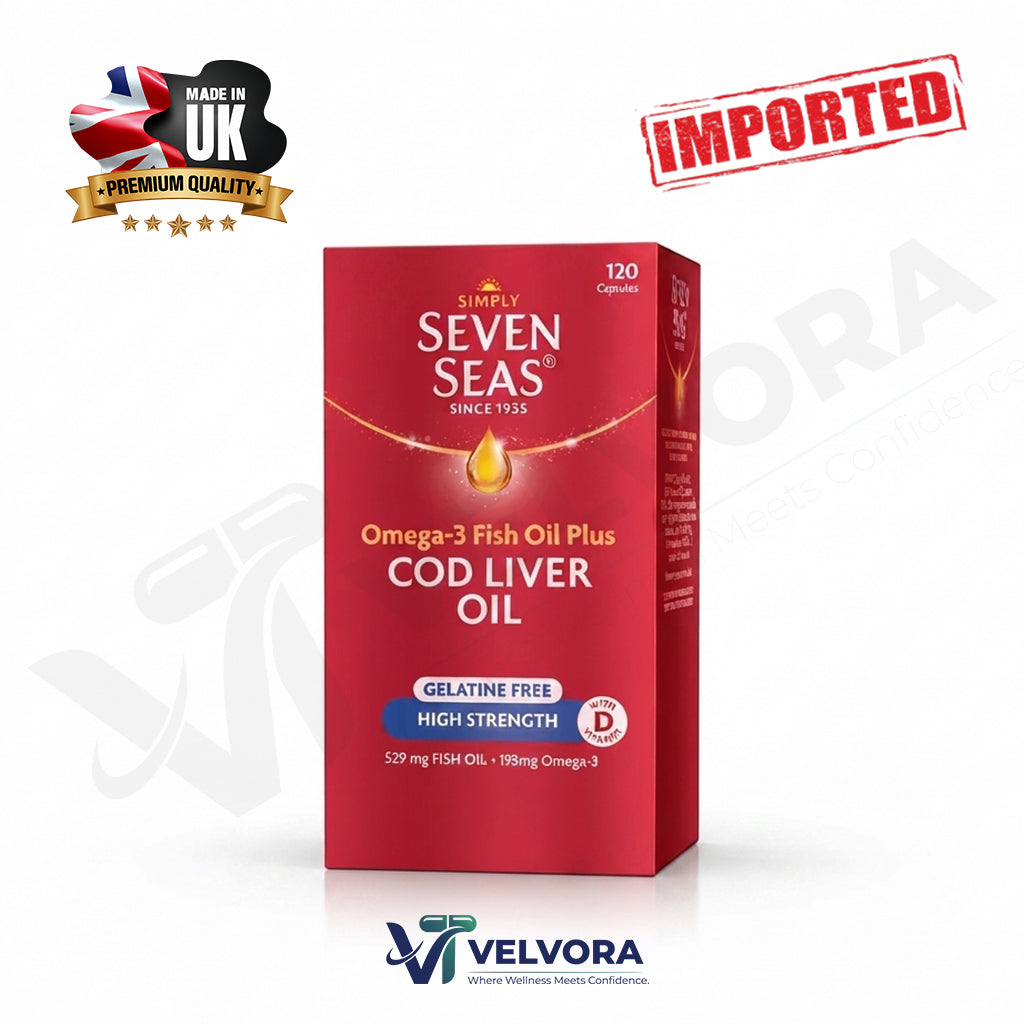 Seven Seas Simply Timeless Cod Liver Oil One a Day – 120 Capsules