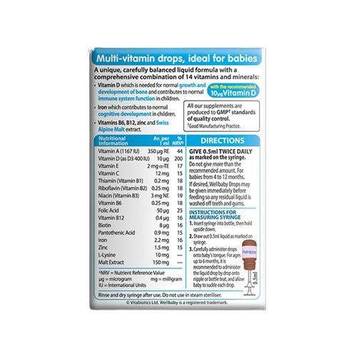 Vitabiotics Wellbaby Multi-vitamin Drops