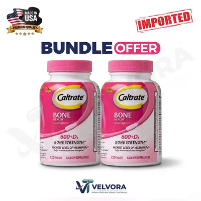 Bundle Pack Caltrate Bone Health Calcium Supplement 600+D3