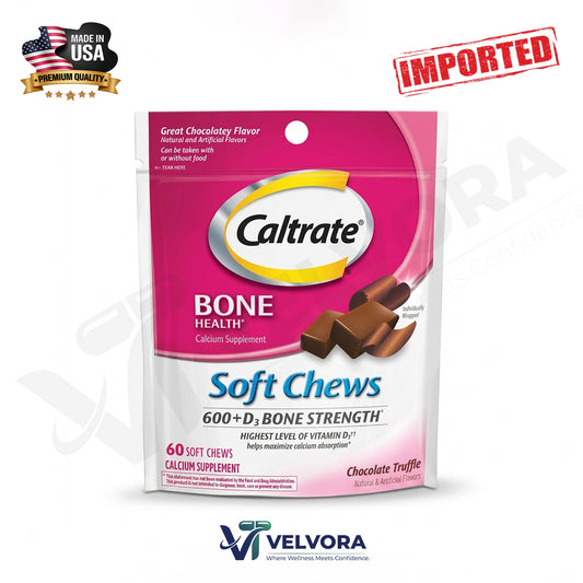 Caltrate Bone Health Calcium Chocolate Flavor 600+D3