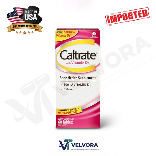 Caltrate with Vitamin D3 Bone Health Supplement 60 Tablets