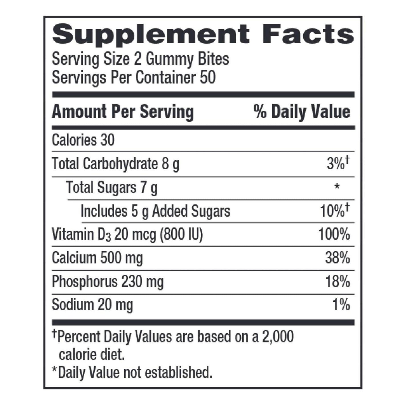 Caltrate Bone Health 100 Gummy Bites