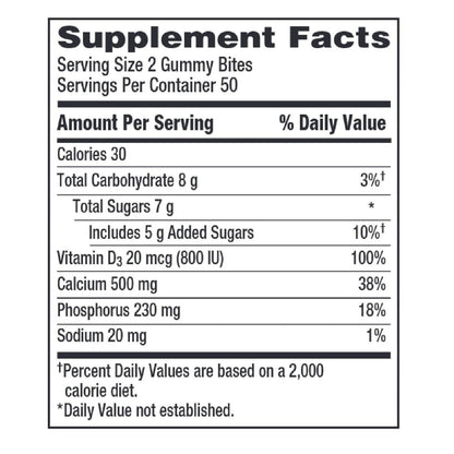 Caltrate Bone Health 100 Gummy Bites