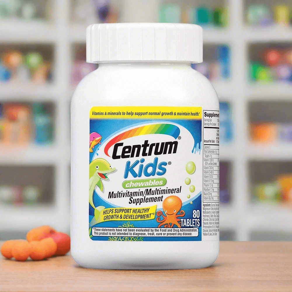 Centrum Kids Multivitamins (Chewable) 80 Tablets