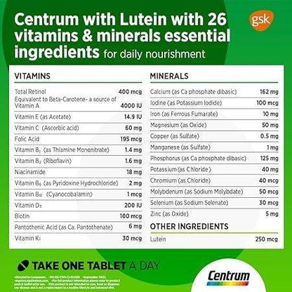 Centrum Lutein 100 tabs
