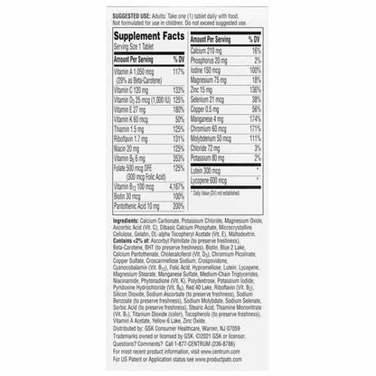 Centrum Silver Men 50+ 100 Tablets