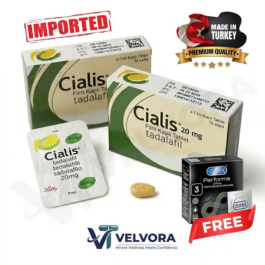 Bundle Offer (2 Cialis 20mg + Free Durex Condom)