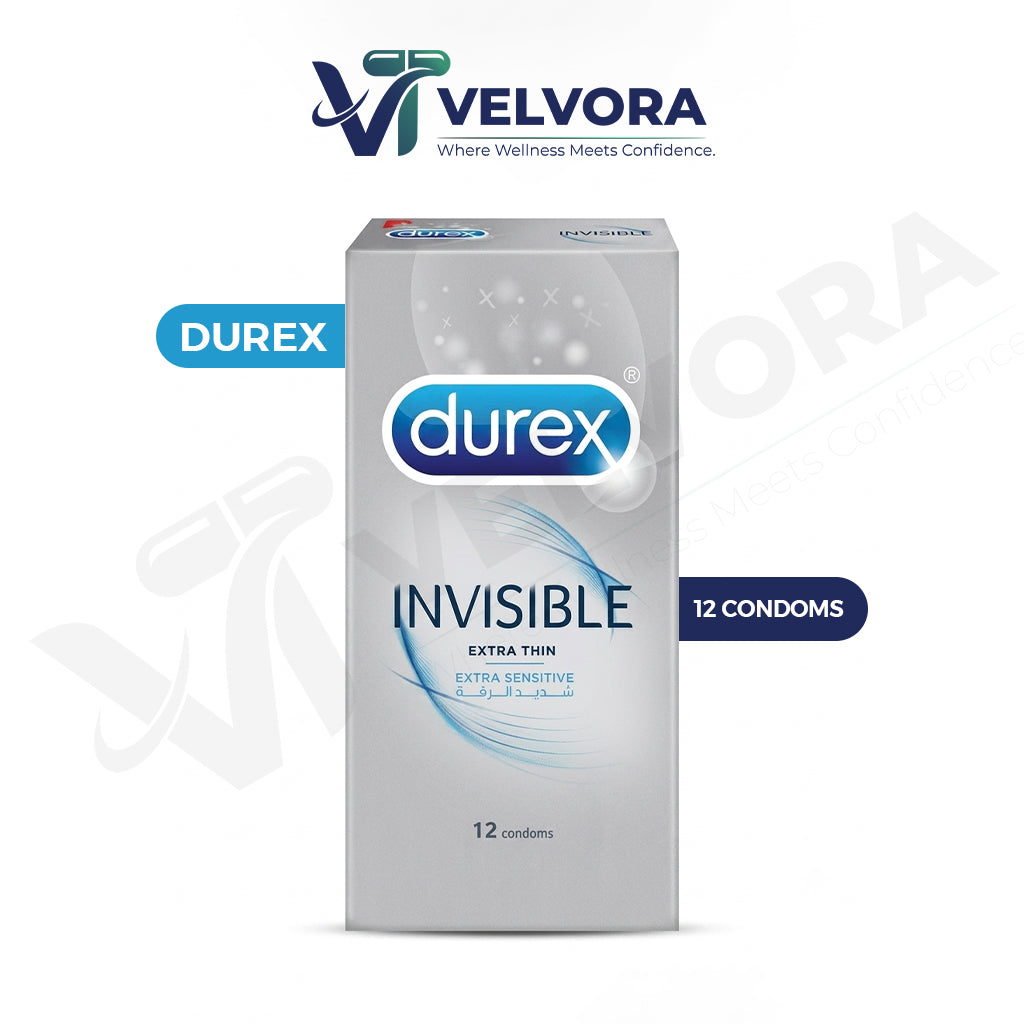 Durex Invisible Extra Thin Condoms 12 Pack