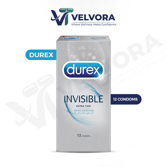 Durex Invisible Extra Thin Condoms 12 Pack