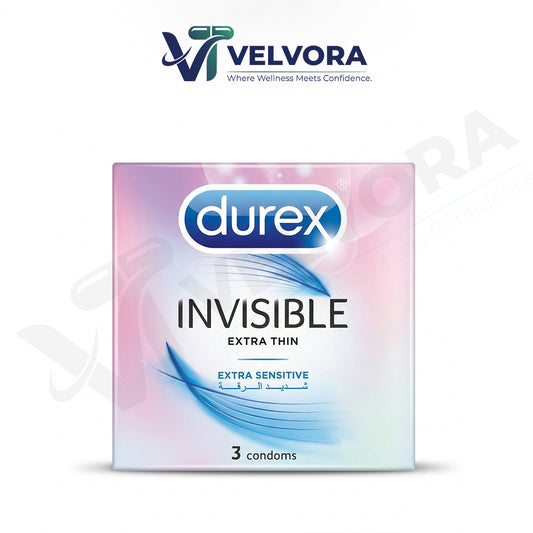 Durex Invisible Extra Thin Condoms 3 Pack