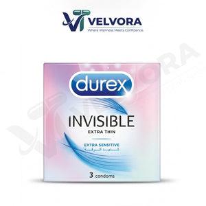Durex Invisible Extra Thin Condoms 3 Pack
