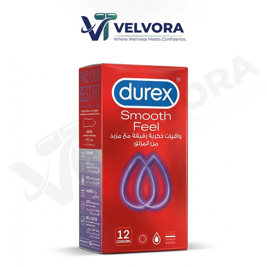 Durex Smooth Feel Condoms, 12-Pack