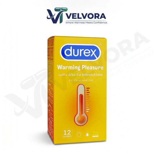 Durex Warming Pleasure Condoms, 12-Pack