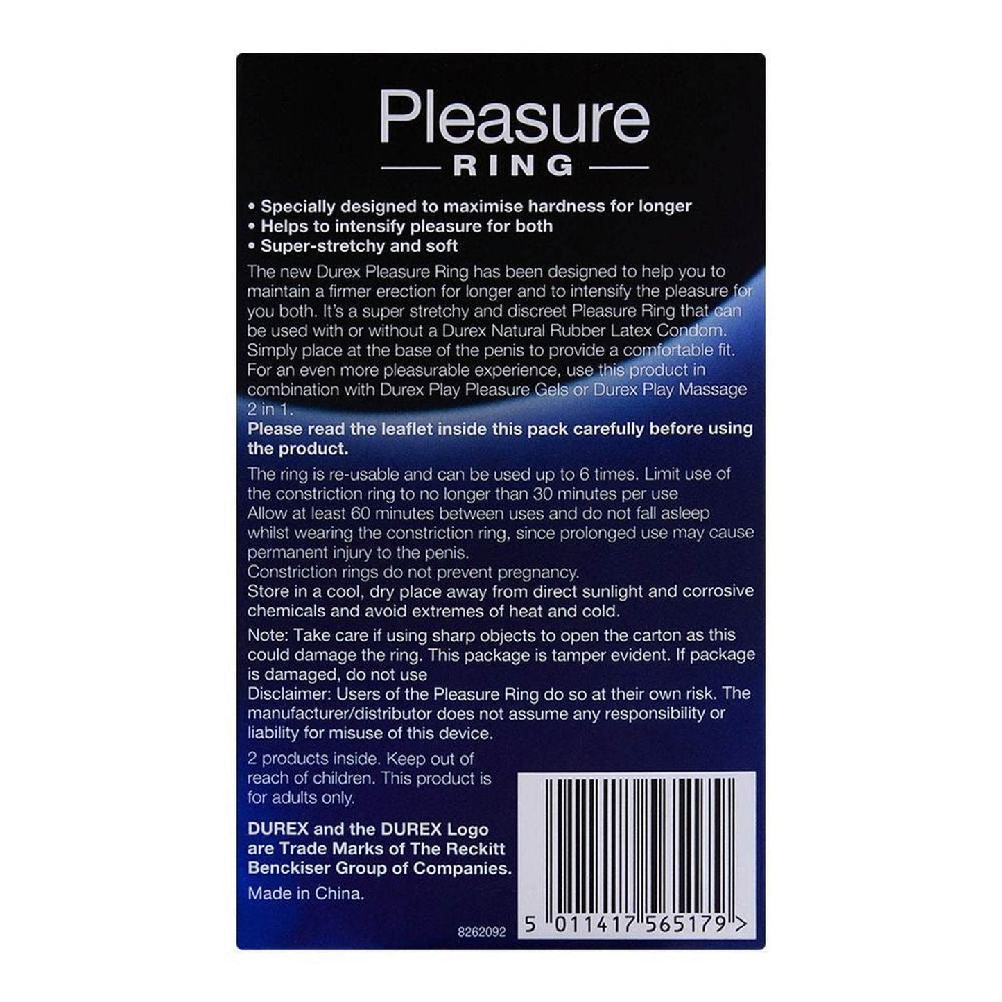 Durex Pleasure Ring Intense Pleasure Ring 2-Pack