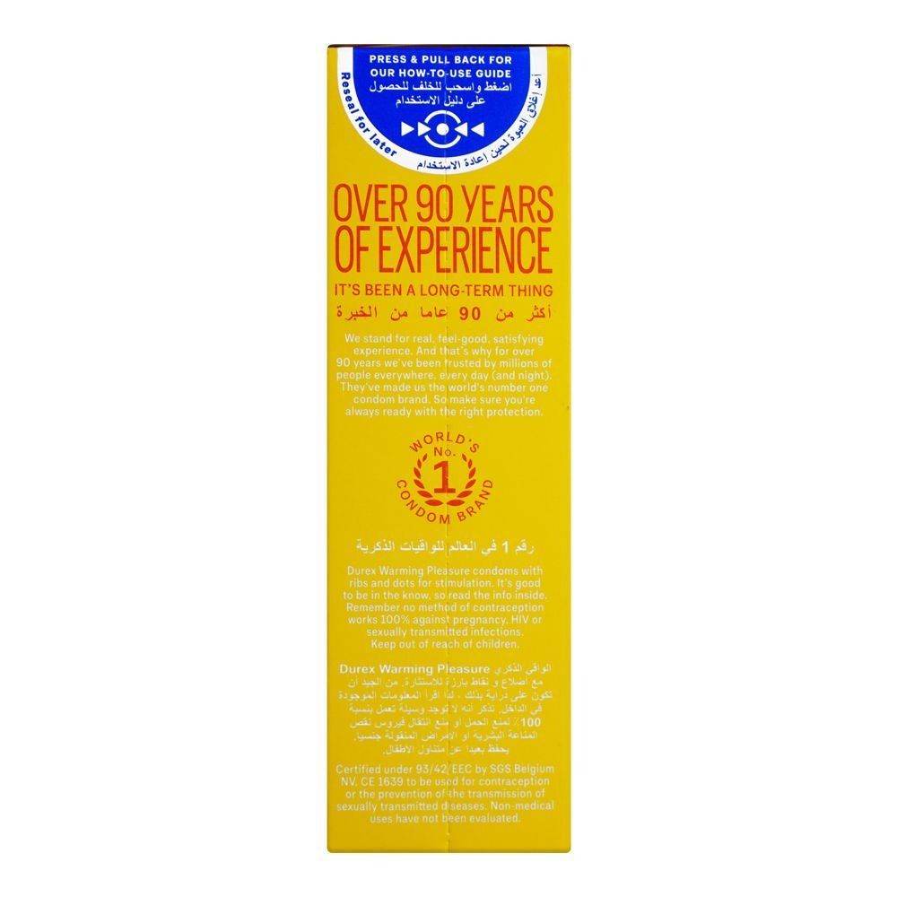 Durex Warming Pleasure Condoms, 12-Pack