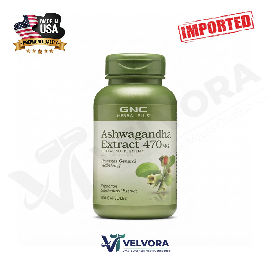 GNC Herbal Plus Ashwagandha Extract 470 MG
