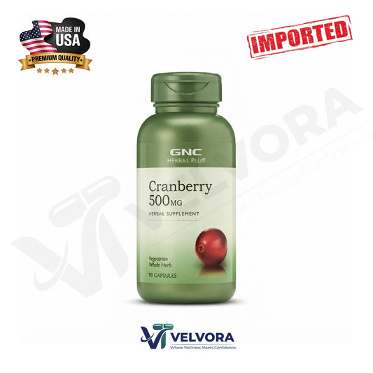 GNC Herbal Plus Cranberry 500mg 90 Capsules
