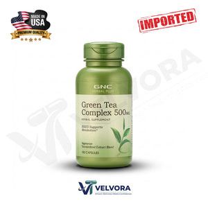 GNC Herbal Plus Green Tea Complex 500mg 100 Capsules