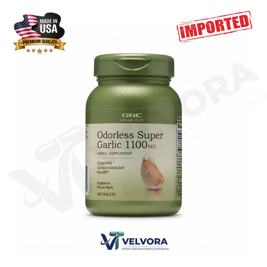 GNC Herbal Plus Odorless Super Garlic 1100mg 100 Tablets
