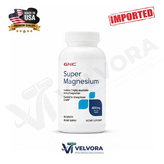 GNC Super Magnesium 400mg 90 Caplets