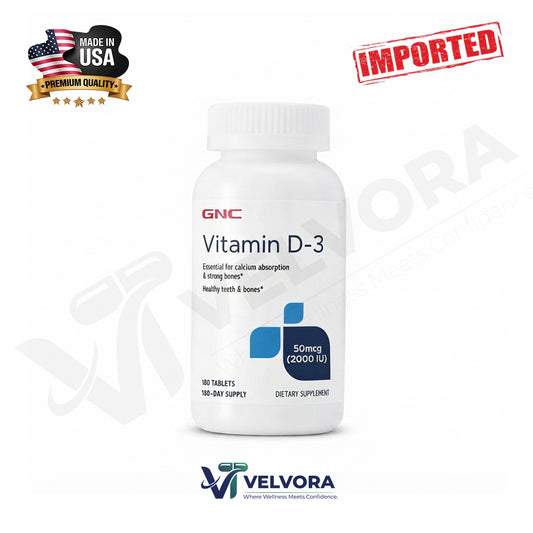 GNC Vitamin D-3 50mcg 2000IU, 180 Tablets