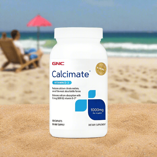 GNC Calcimate 1000mg with Vitamin D-3 120 Caplets