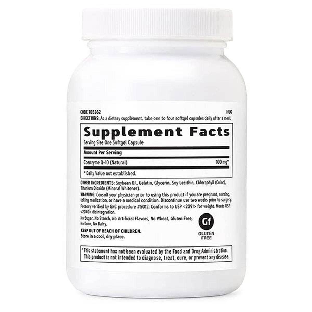 GNC CoQ-10 100mg 60 Softgels