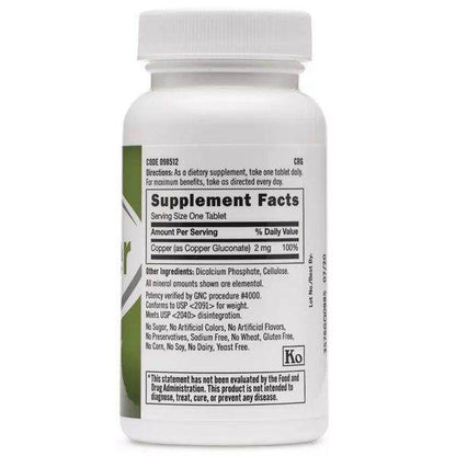 GNC Copper 2mg 100 Tablets