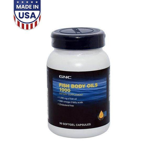 GNC Fish Body Oil 1000 with omega3 90SG - Vitamins House