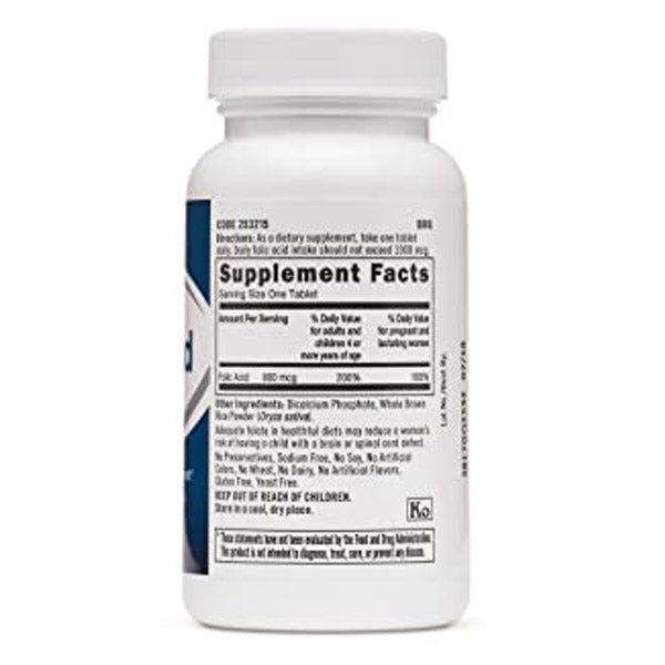 GNC Folic Acid 800mcg 100Ct