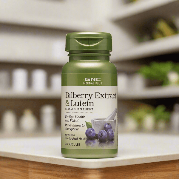 GNC Herbal Plus Bilberry Extract & Lutein 60 Capsules