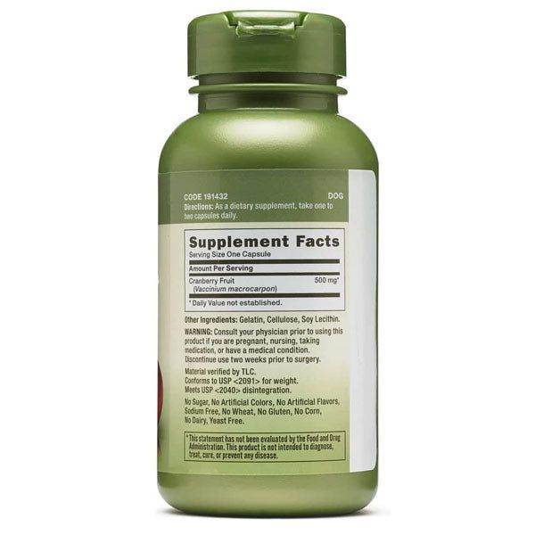 GNC Herbal Plus Cranberry 500mg 90 Capsules