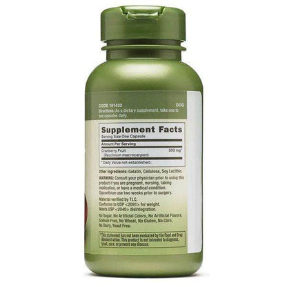 GNC Herbal Plus Cranberry 500mg 90 Capsules
