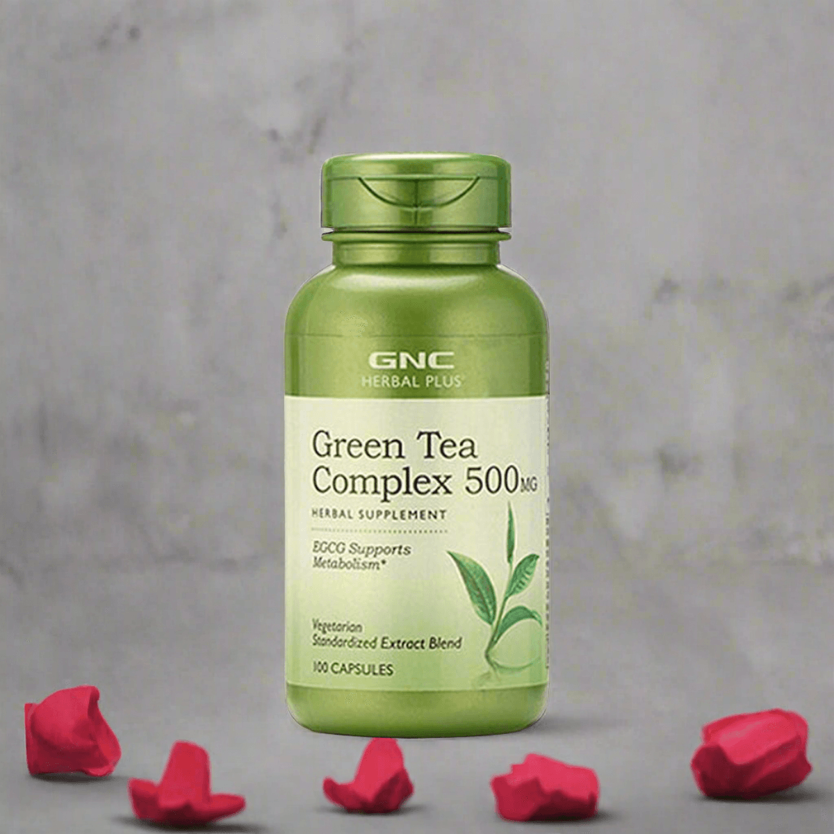 GNC Herbal Plus Green Tea Complex 500mg 100 Capsules
