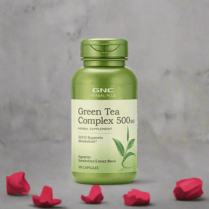 GNC Herbal Plus Green Tea Complex 500mg 100 Capsules