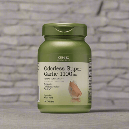 GNC Herbal Plus Odorless Super Garlic 1100mg 100 Tablets
