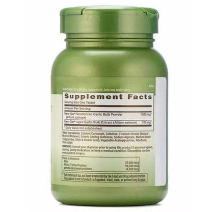 GNC Herbal Plus Odorless Super Garlic 1100mg 100 Tablets