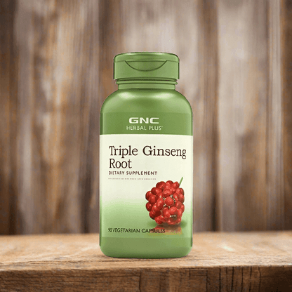 GNC Herbal Plus Triple Ginseng Root 100 Capsules