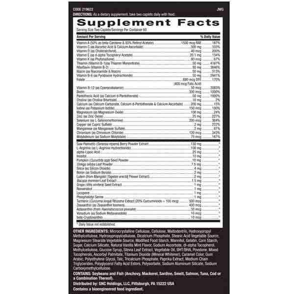 GNC MEGA MEN 50 Plus 60 Caplets