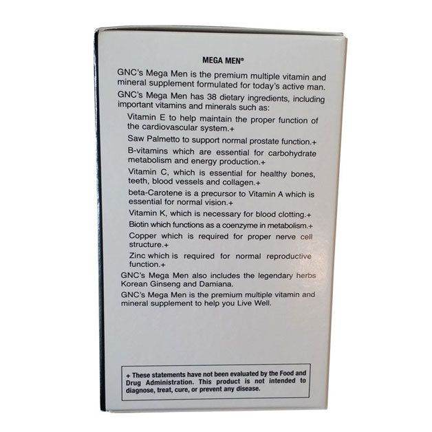 GNC Mega Men 90CT Timed Release