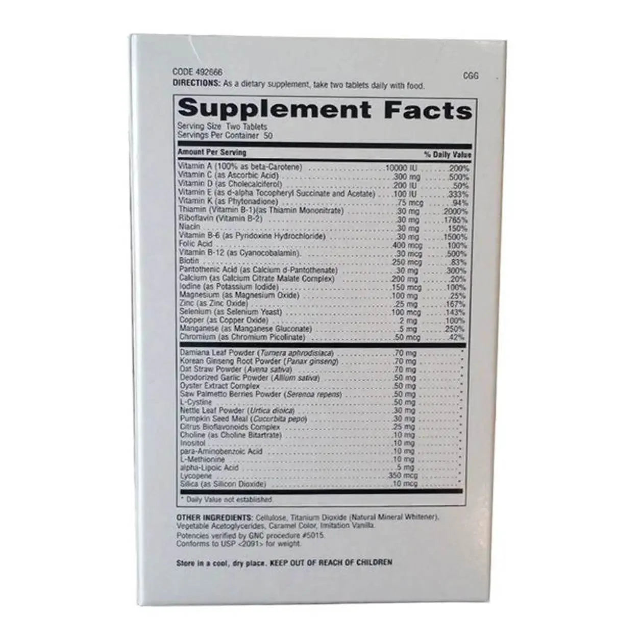 GNC Mega Men 90CT Timed Release