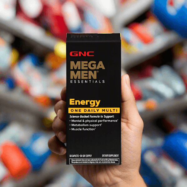 GNC Mega Men Essential Energy One Daily Multi, 60 caplets